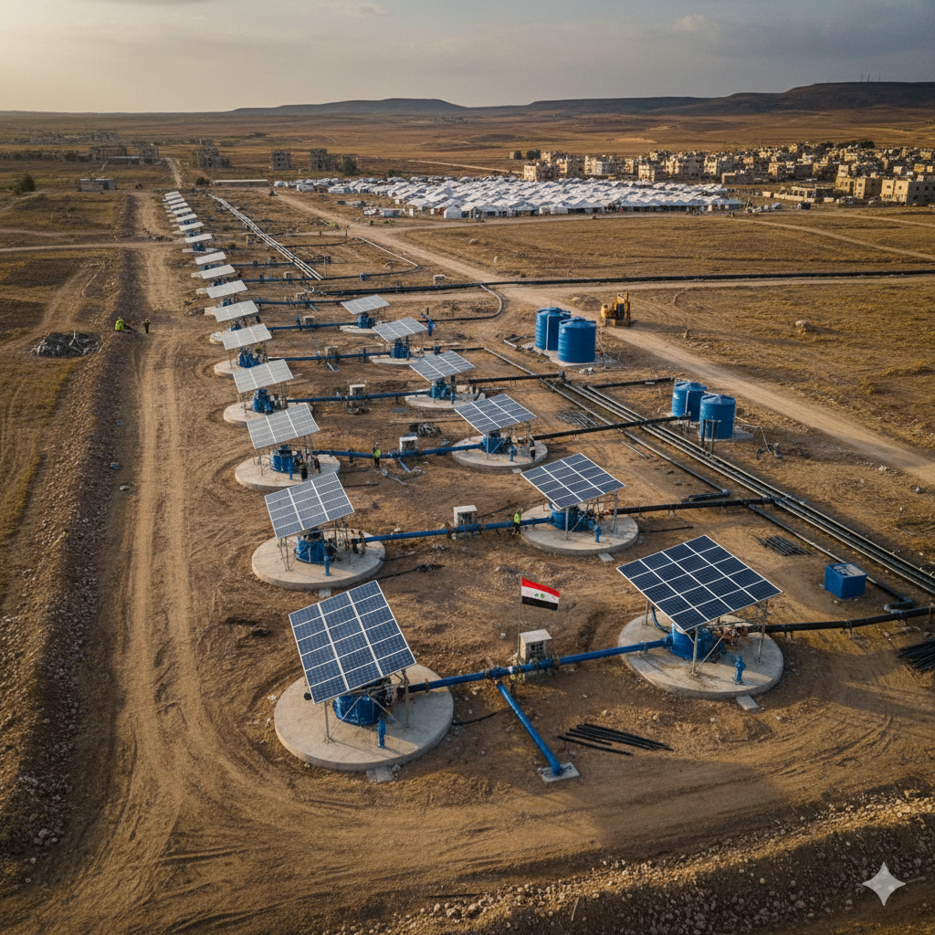 Project for the Construction of Water Wells and Water Distribution Networks in Areas Affected by the War on South Syria